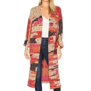Free People RARE On My Mind Oversized Duster Cardigan XS